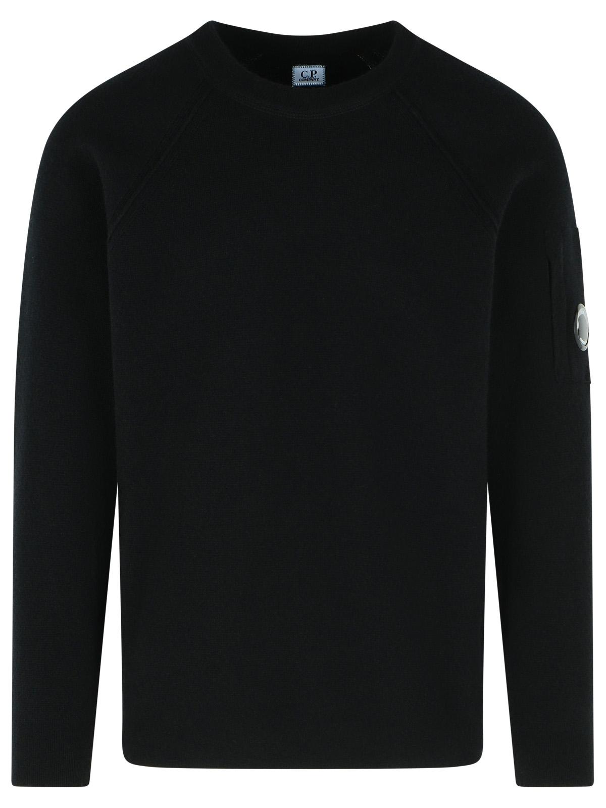 C.P. Company 'Grs' Black Wool Blend Sweatshirt Men