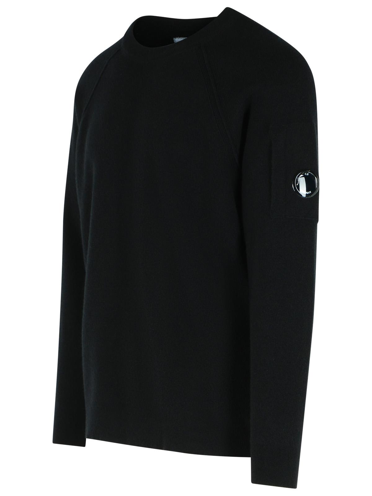 C.P. Company 'Grs' Black Wool Blend Sweatshirt Men