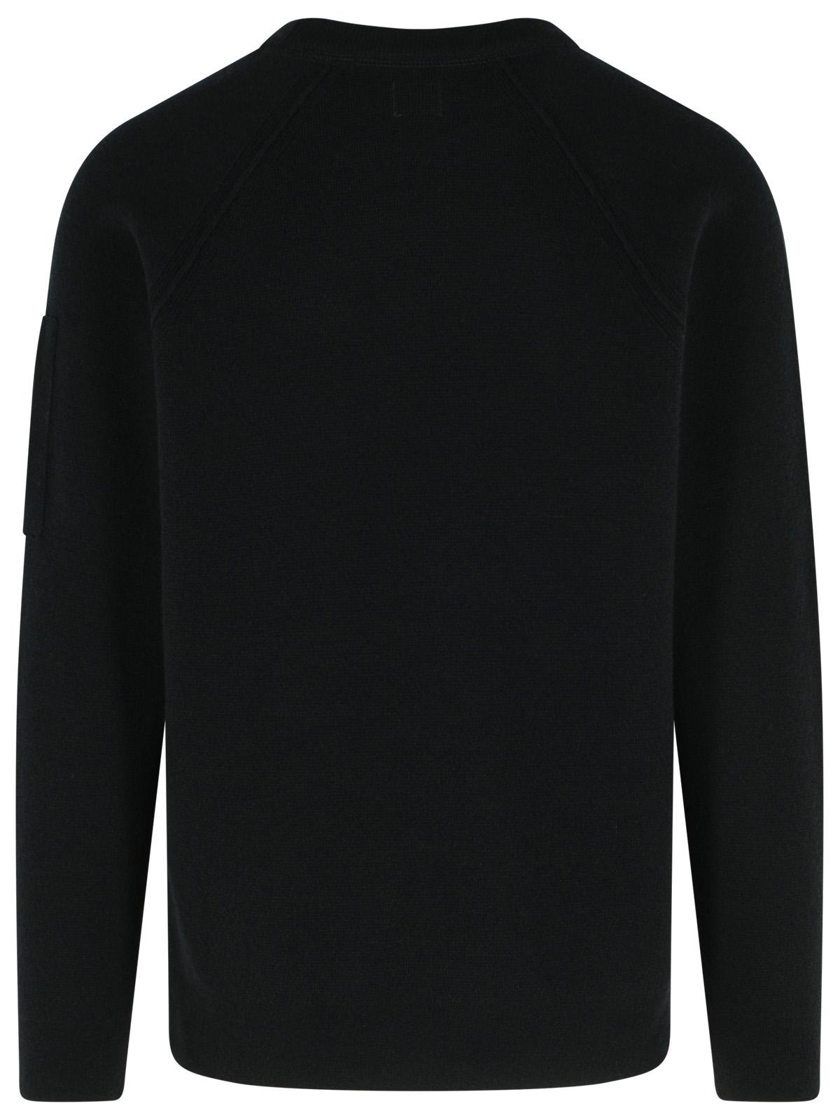 C.P. Company 'Grs' Black Wool Blend Sweatshirt Men