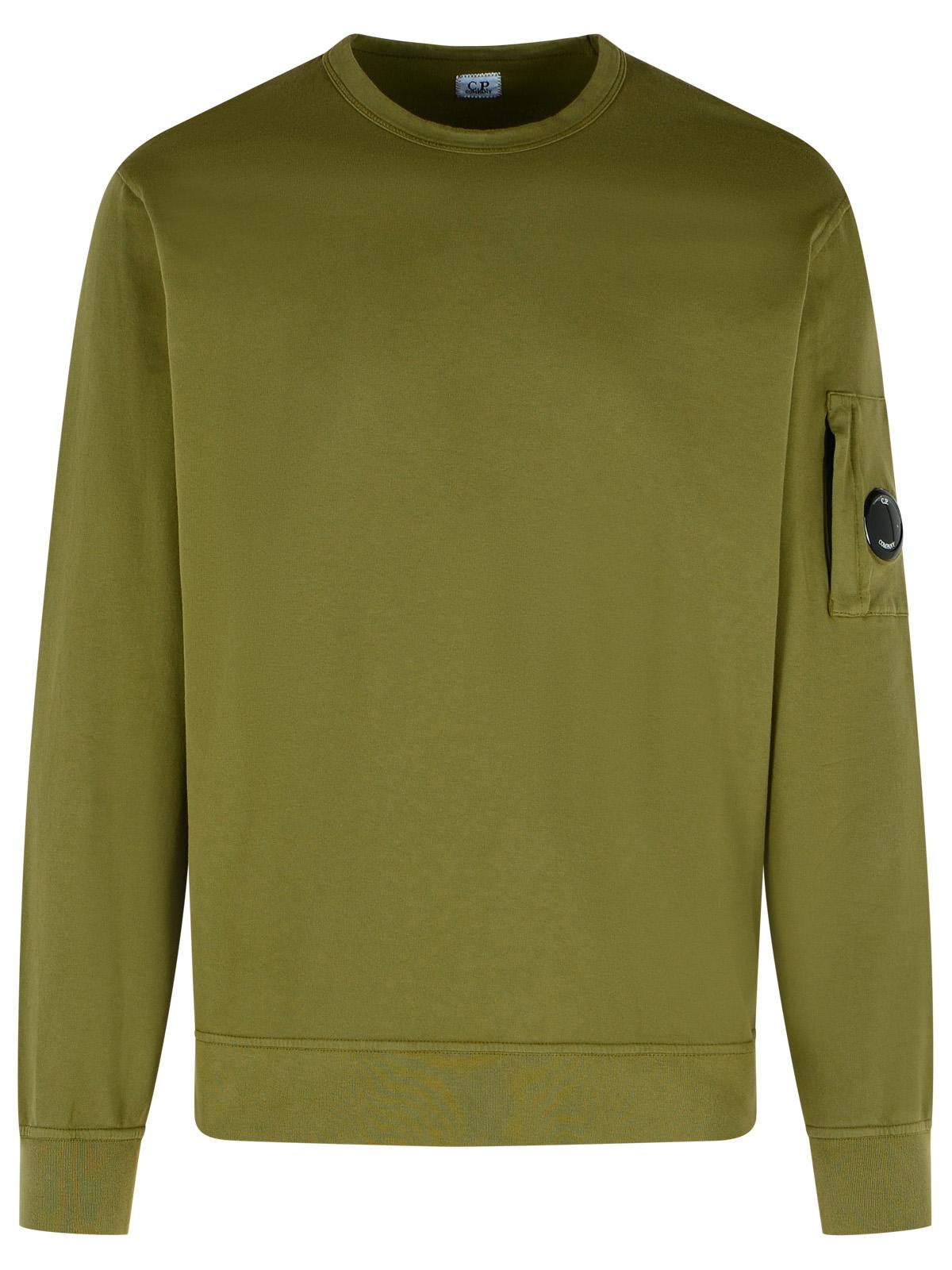 C.P. Company Green Cotton Sweatshirt Men