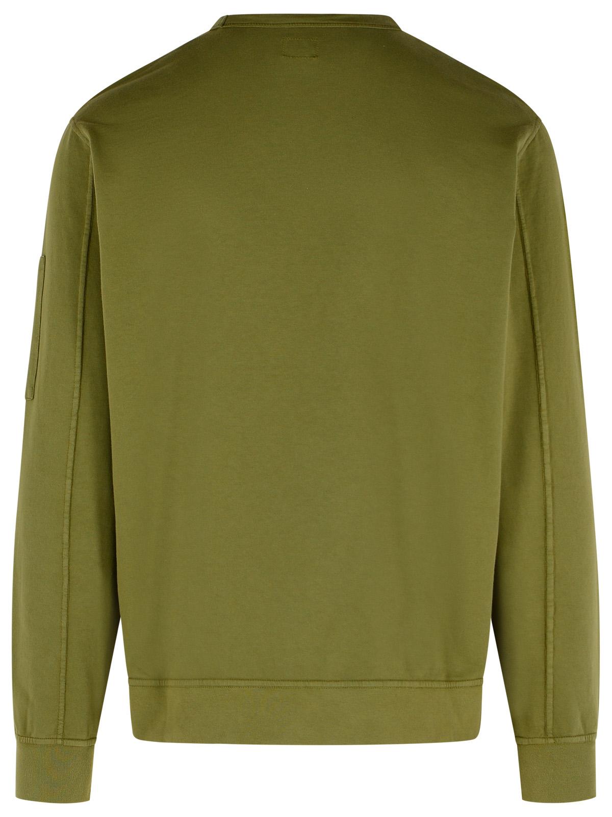 C.P. Company Green Cotton Sweatshirt Men