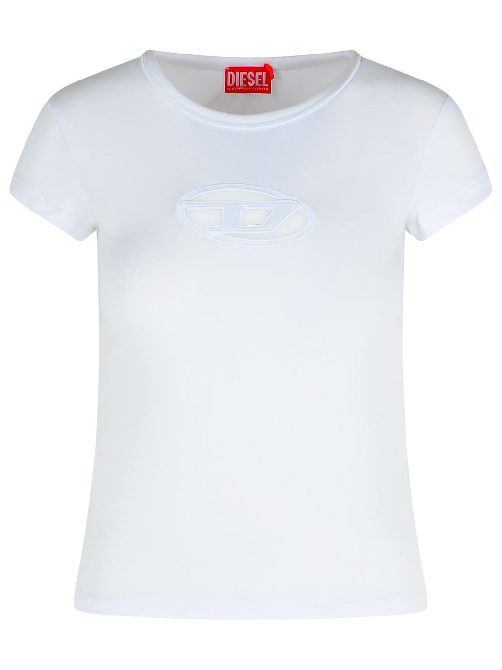 Diesel White Cotton T-Shirt Women