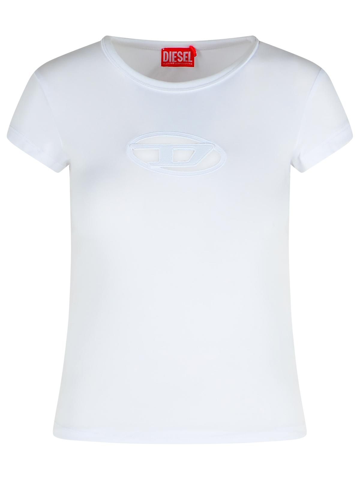 Diesel White Cotton T-Shirt Women
