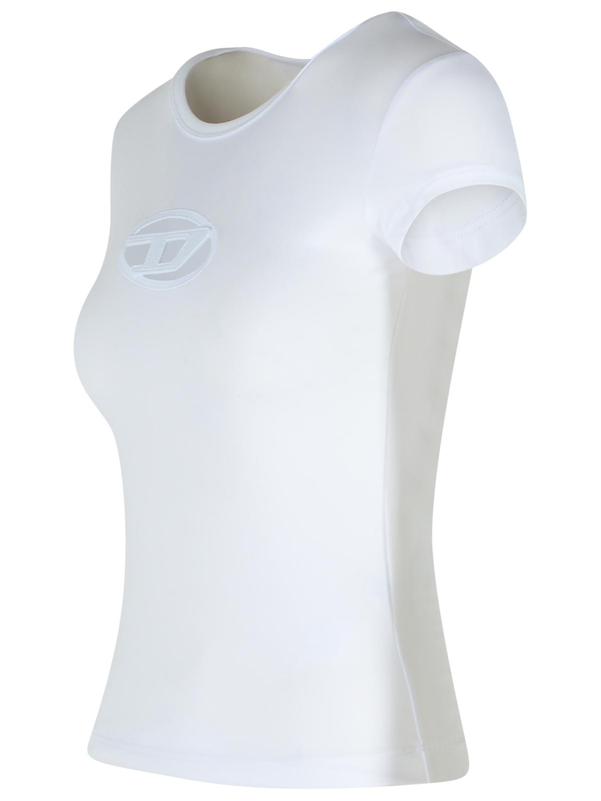 Diesel White Cotton T-Shirt Women