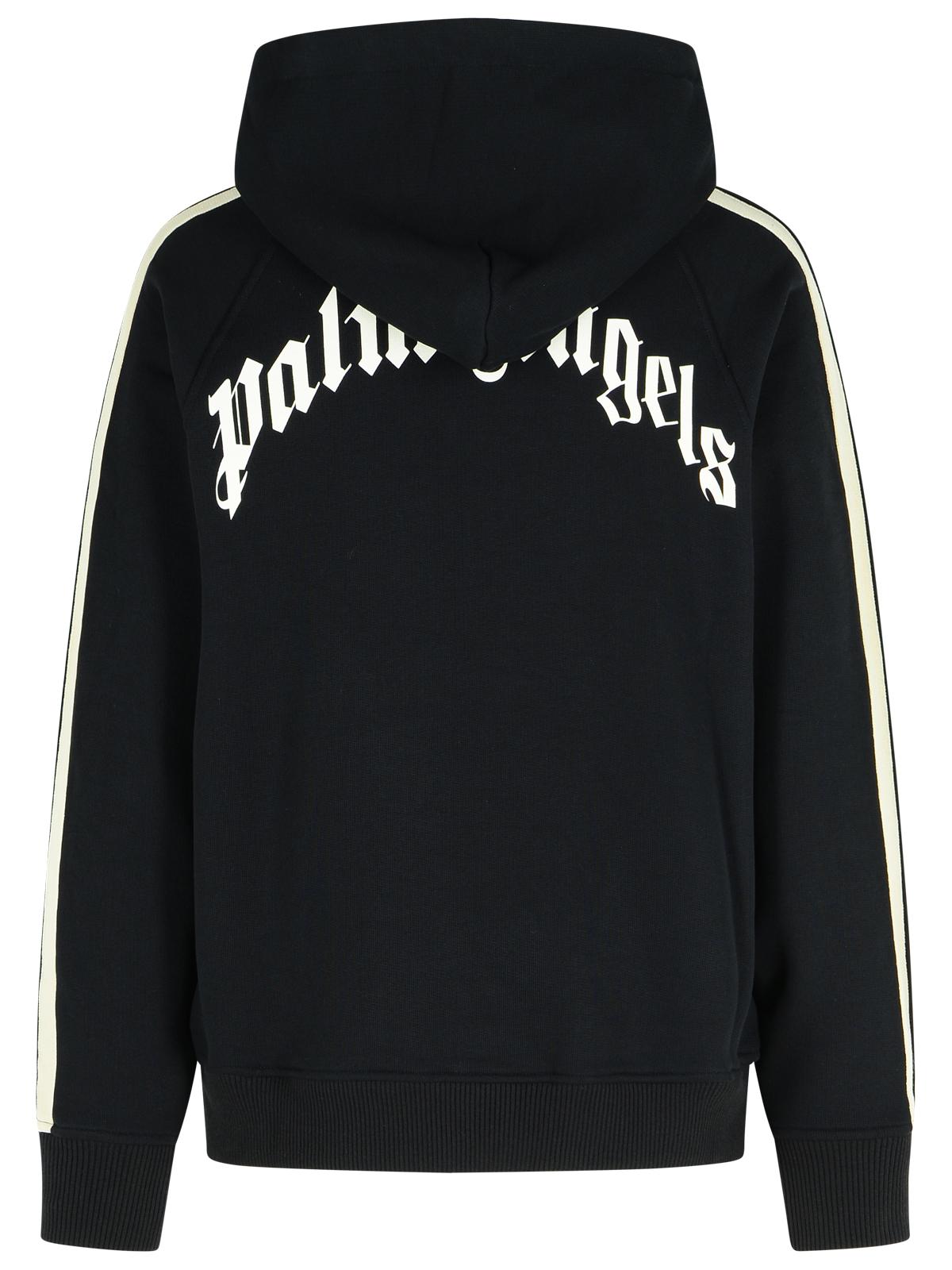 Palm Angels Black Cotton Sweatshirt Men