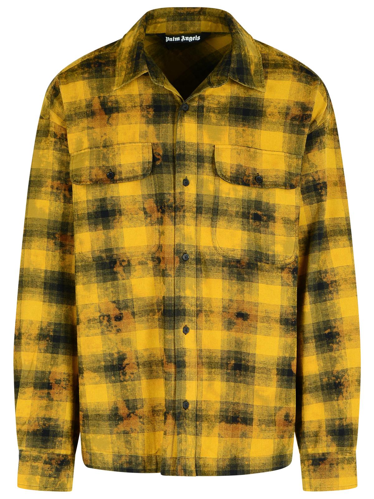 Palm Angels 'Army Green' Cotton Blend Shirt Men