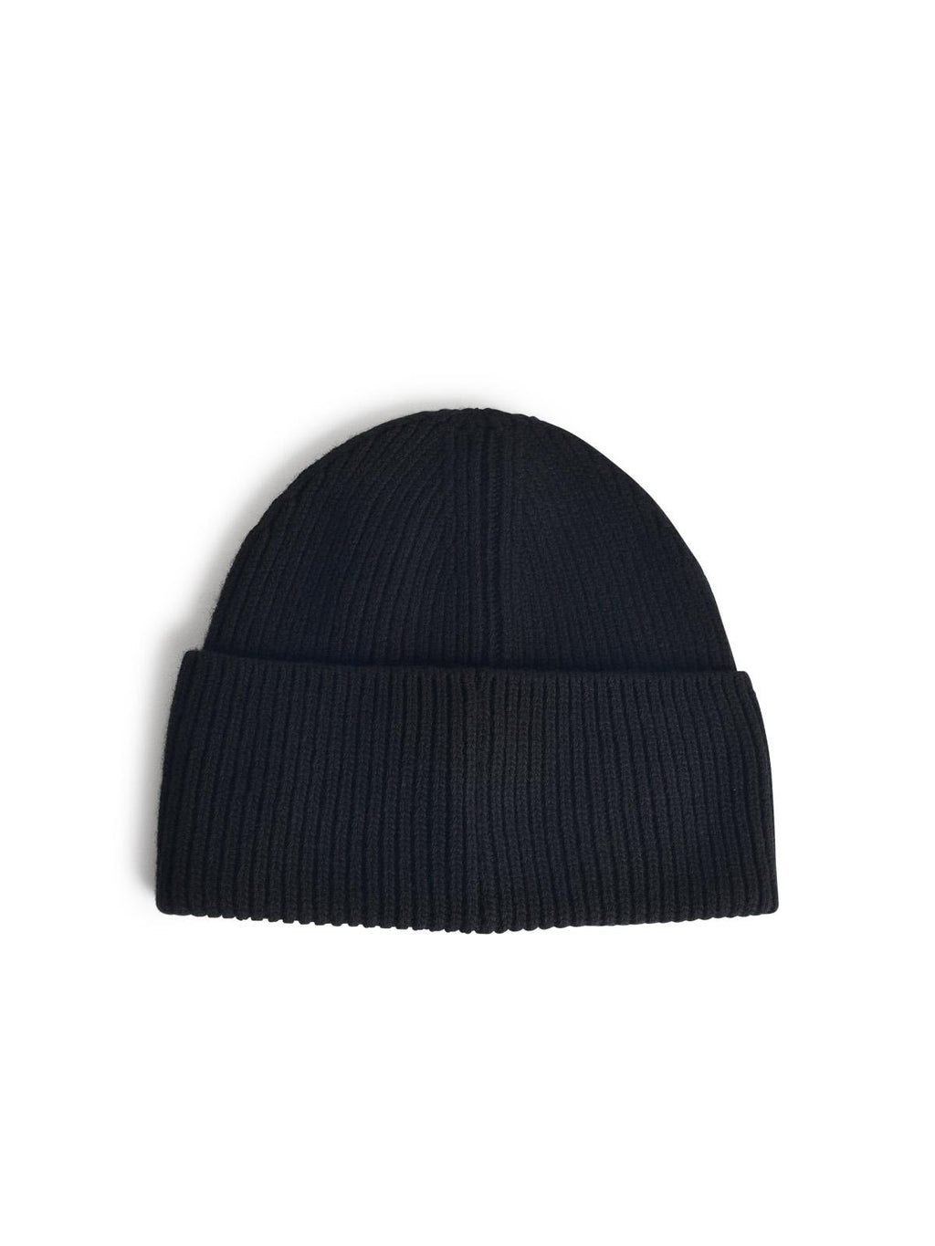 Moncler Black Virgin Wool Beanie Men