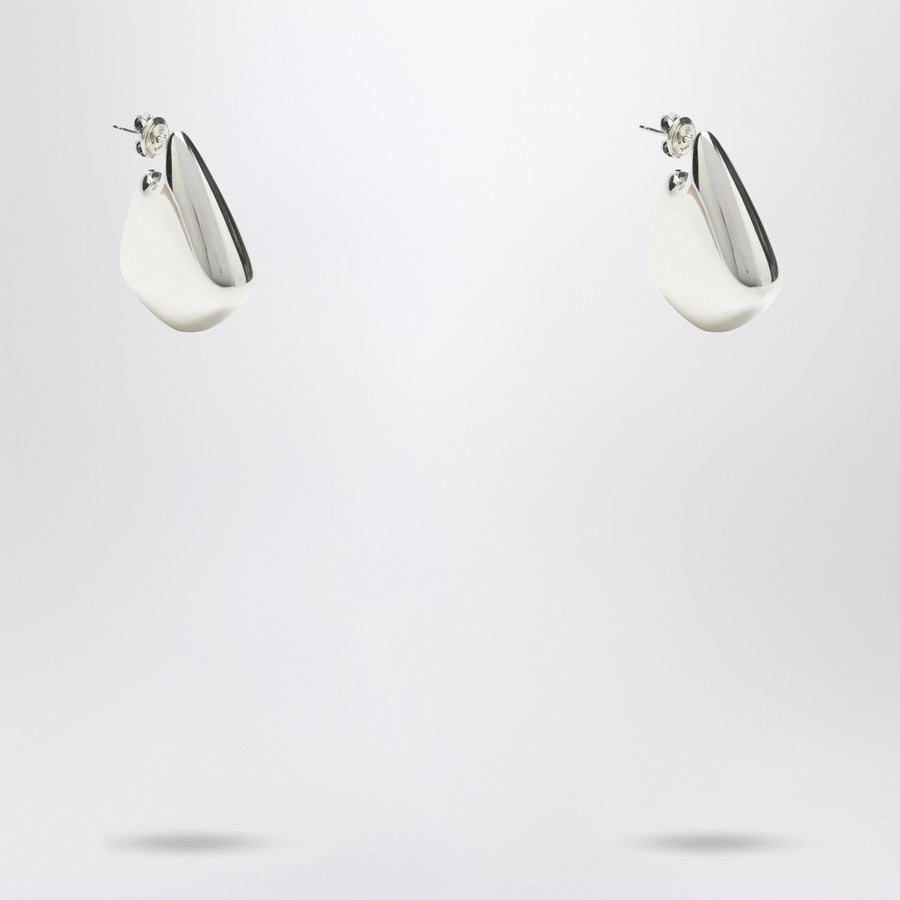 Bottega Veneta Women Sterling Silver Small Fin Earrings