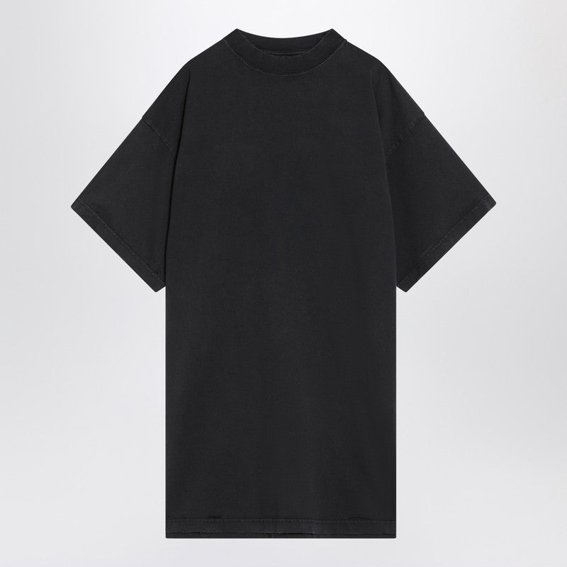 Balenciaga T-Shirt Over Painted Black In Vintage Jersey Women