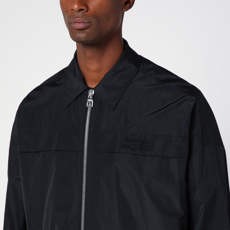 Alexander Mcqueen Lightweight Zipped Jacket Black Men
