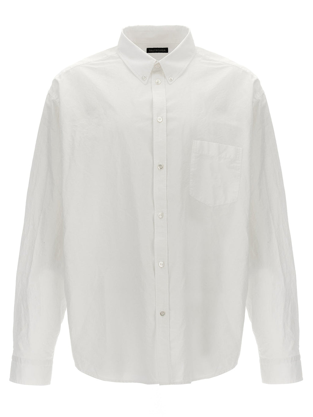 Balenciaga Men Logo Print Shirt