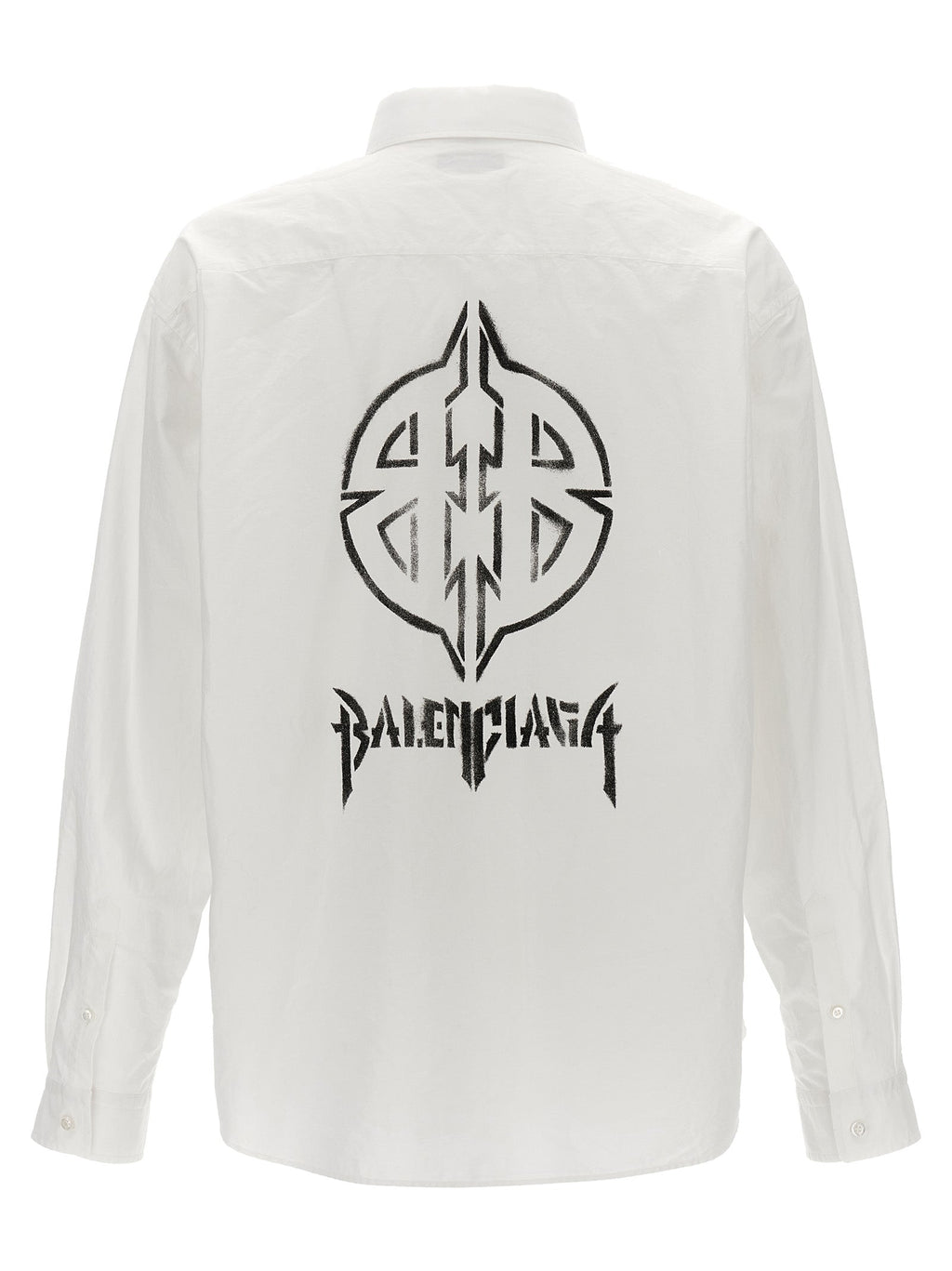 Balenciaga Men Logo Print Shirt