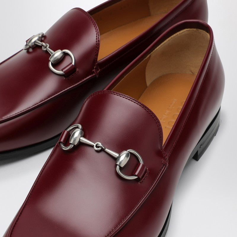 Gucci Rosso Ancora Leather Moccasin With Horsebit Men