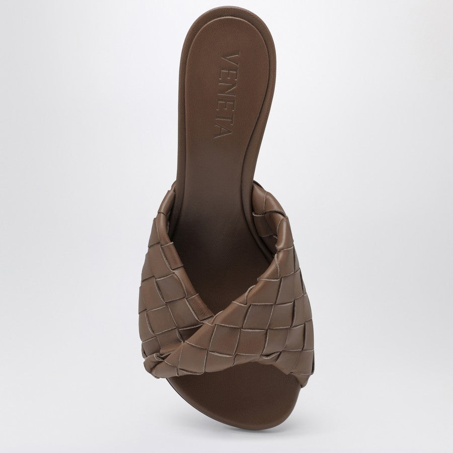Bottega Veneta Women Brown Blink Mule Sandal In Braided