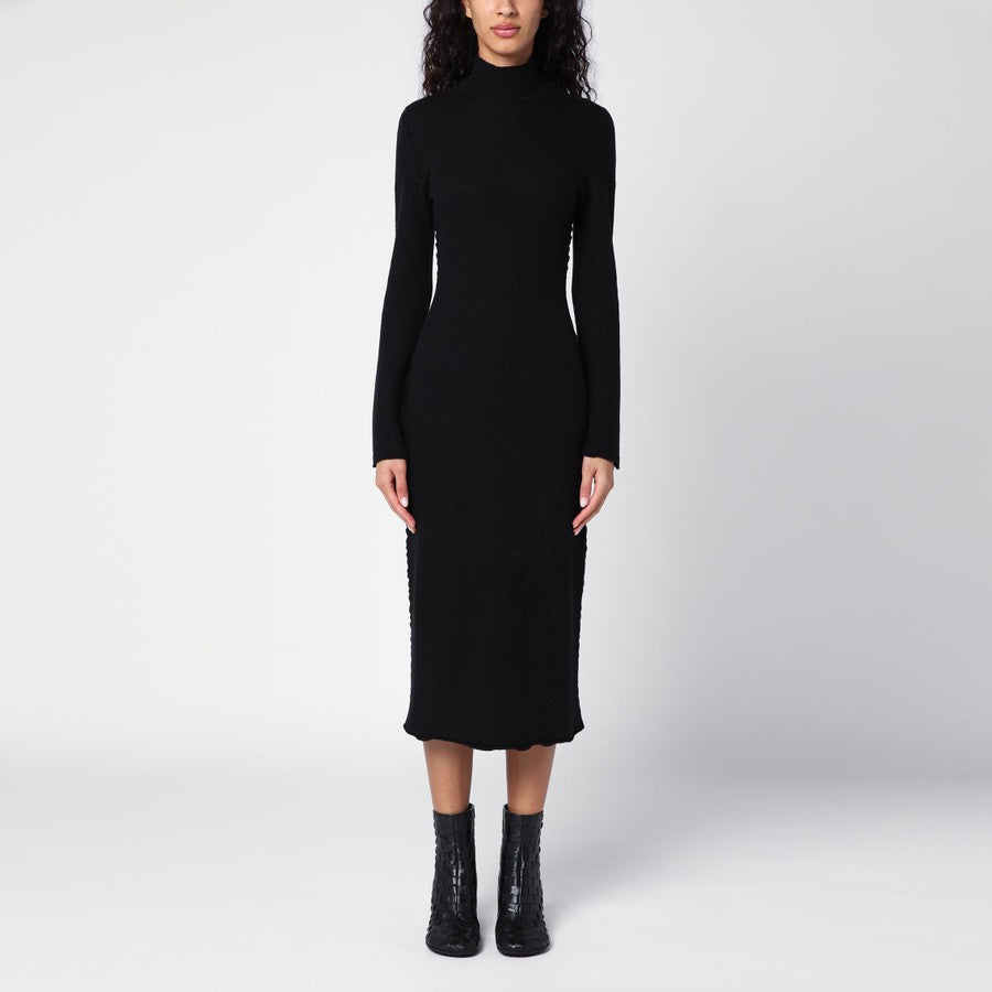 Bottega Veneta Women Black Wool Turtleneck Dress