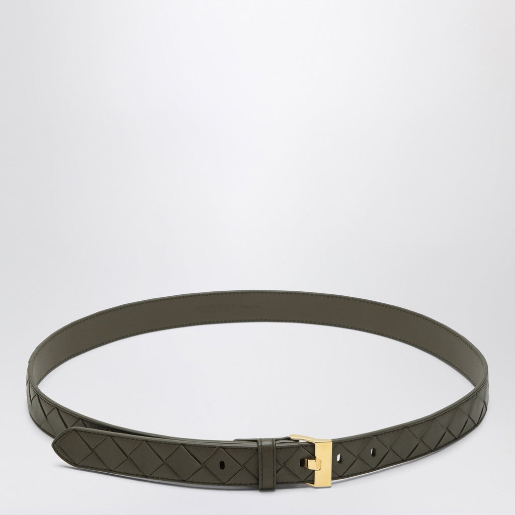 Bottega Veneta Women Cipresso-Colored Watch Belt In Intrecciato