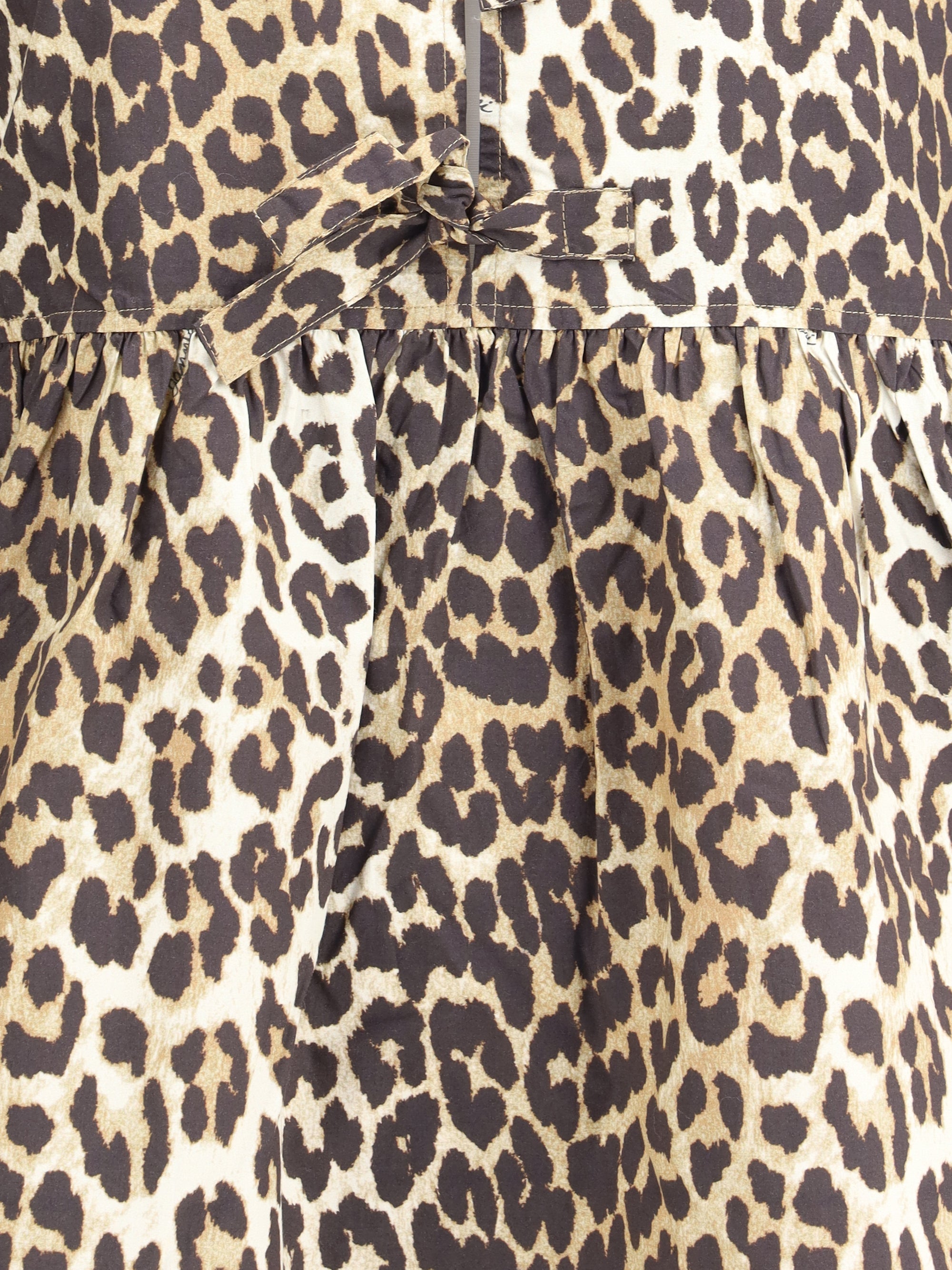 Ganni Women Leopard Mini Dress