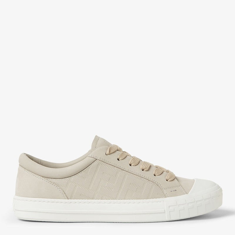 Fendi Fendi Flow Sneaker In Beige Nubuck Men