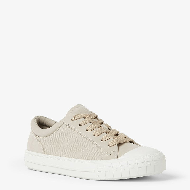 Fendi Fendi Flow Sneaker In Beige Nubuck Men