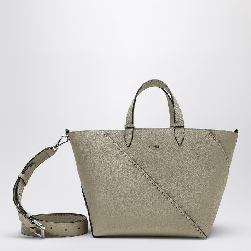 Fendi Ivory Diagonal Shopping Small Selleria Bag Men