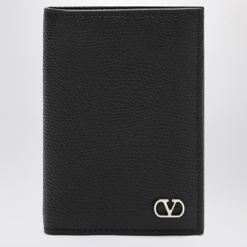 Valentino Garavani Vlogo Black Card Holder Men