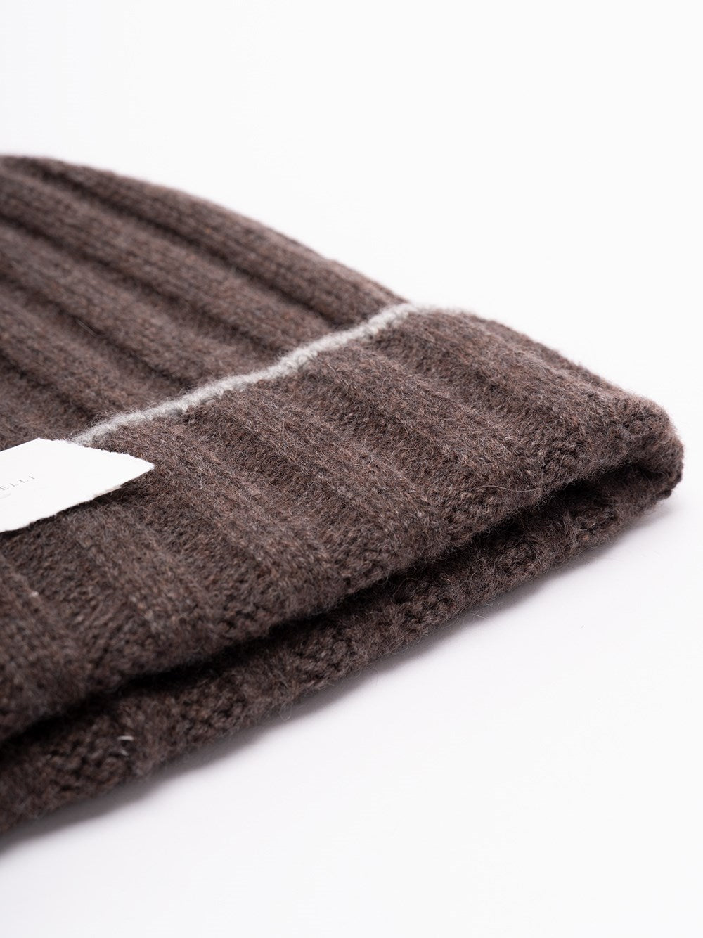 Brunello Cucinelli Men Cashmere Rib Knit Beanie