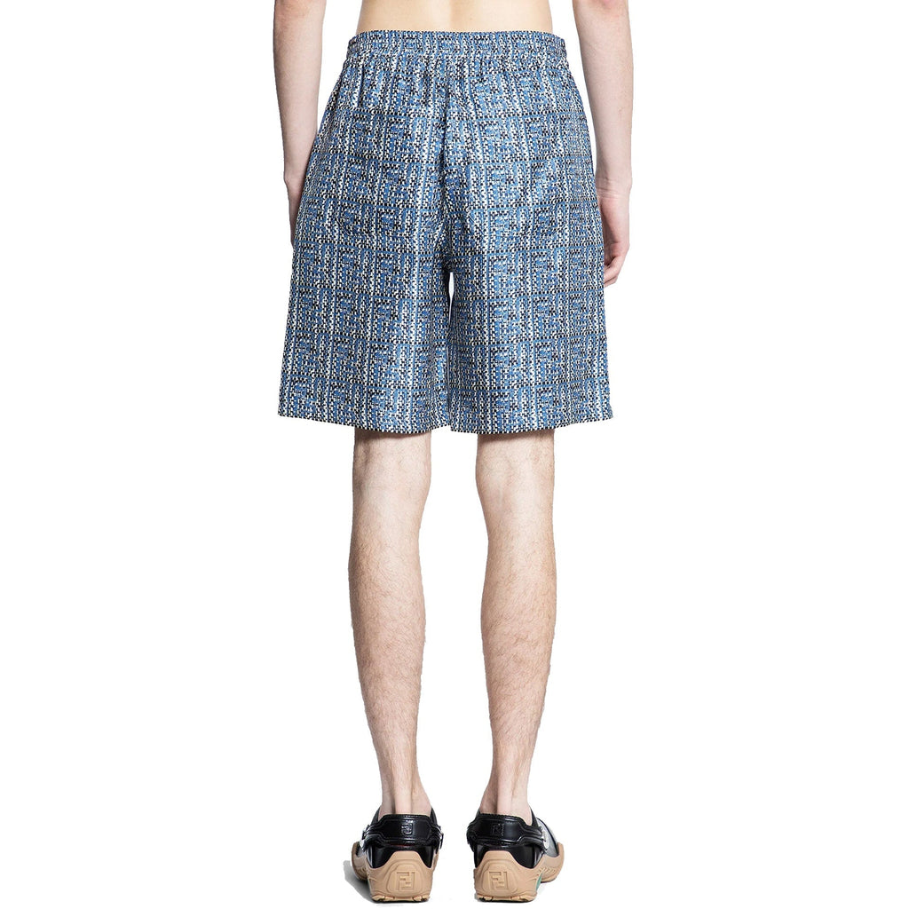 Fendi Printed Silk Shorts Men