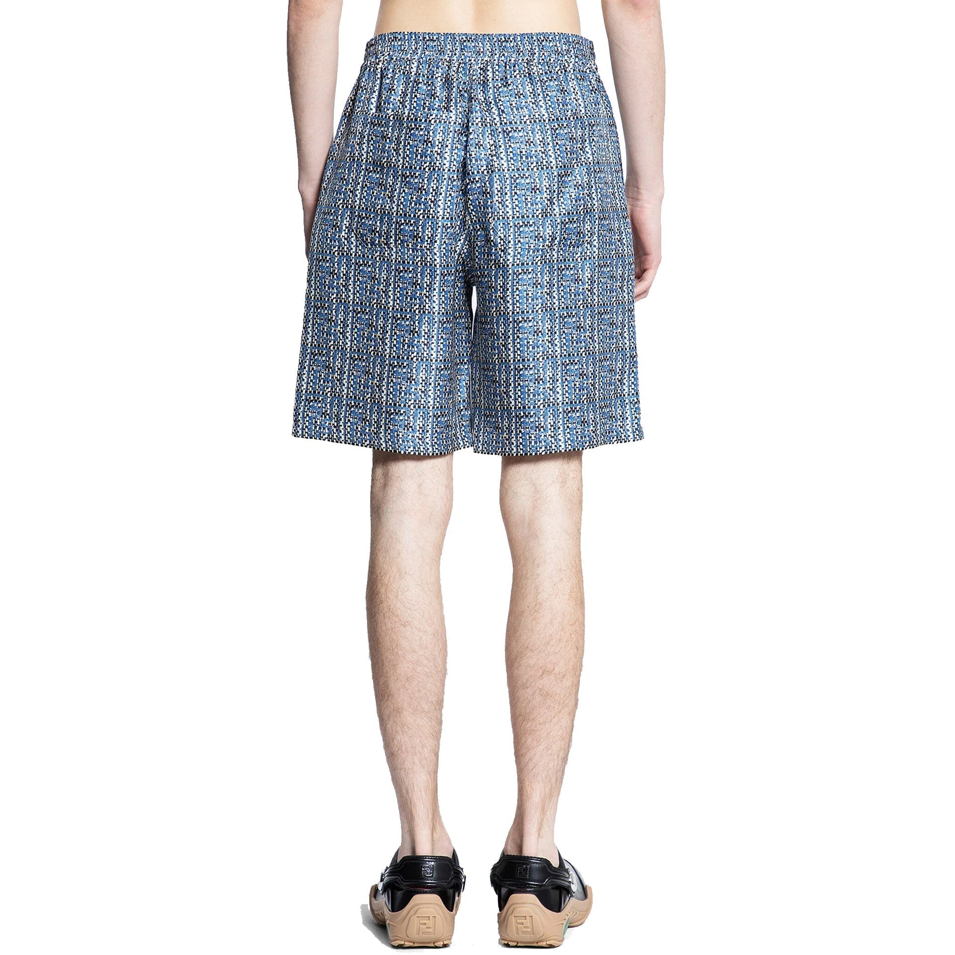Fendi Printed Silk Shorts Men