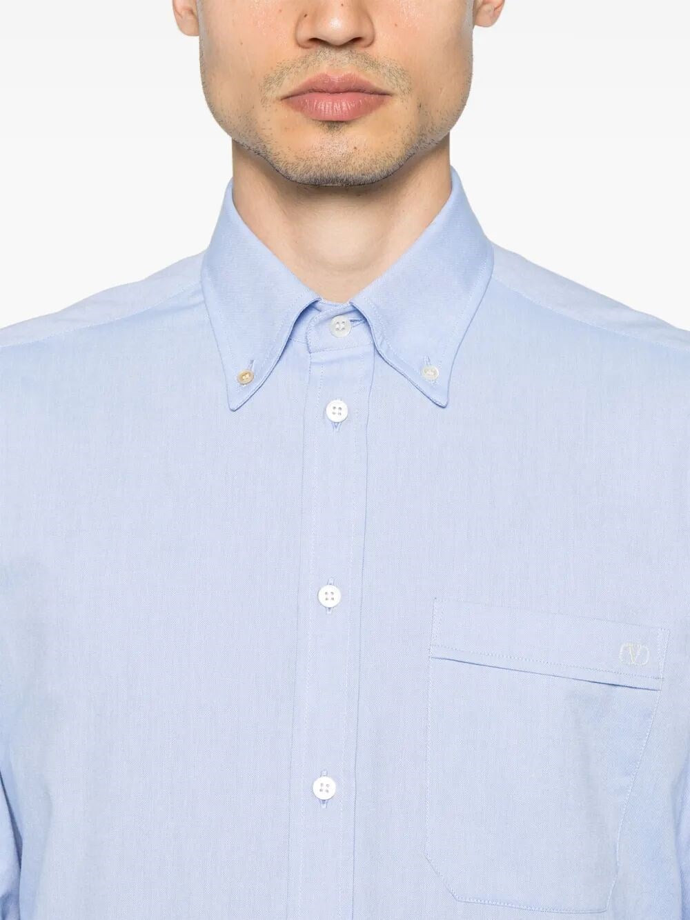 Valentino Garavani Men `Vlogo Signature` Long Sleeve Oxford Shirt