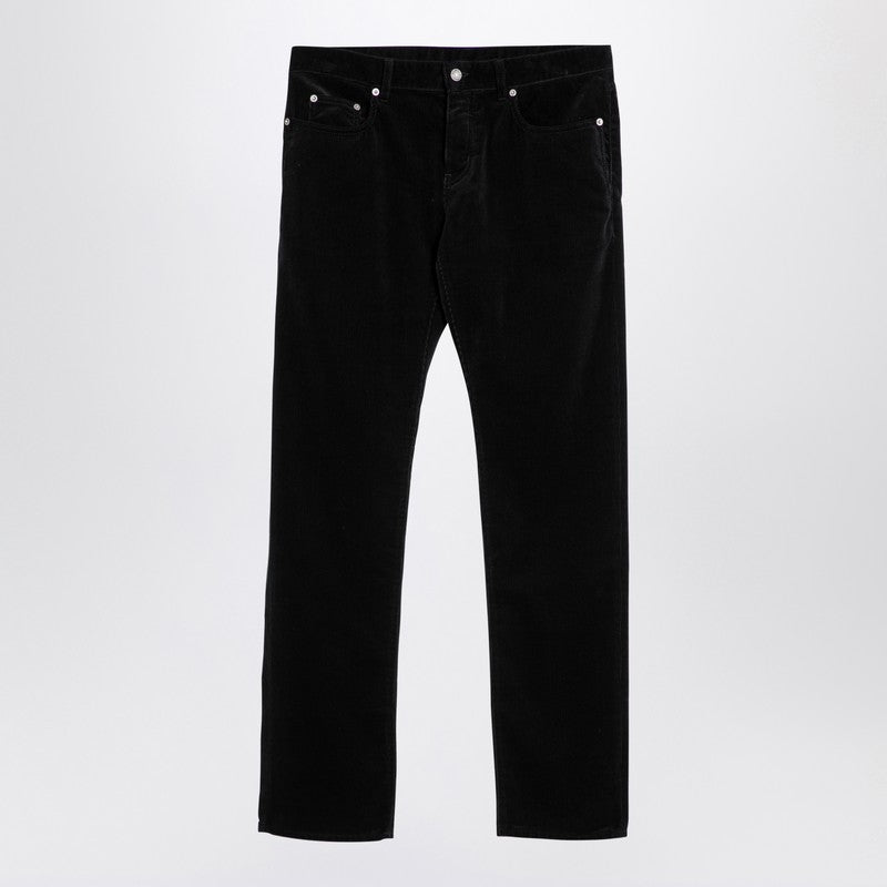 Saint Laurent Black Corduroy Slim Trousers Men