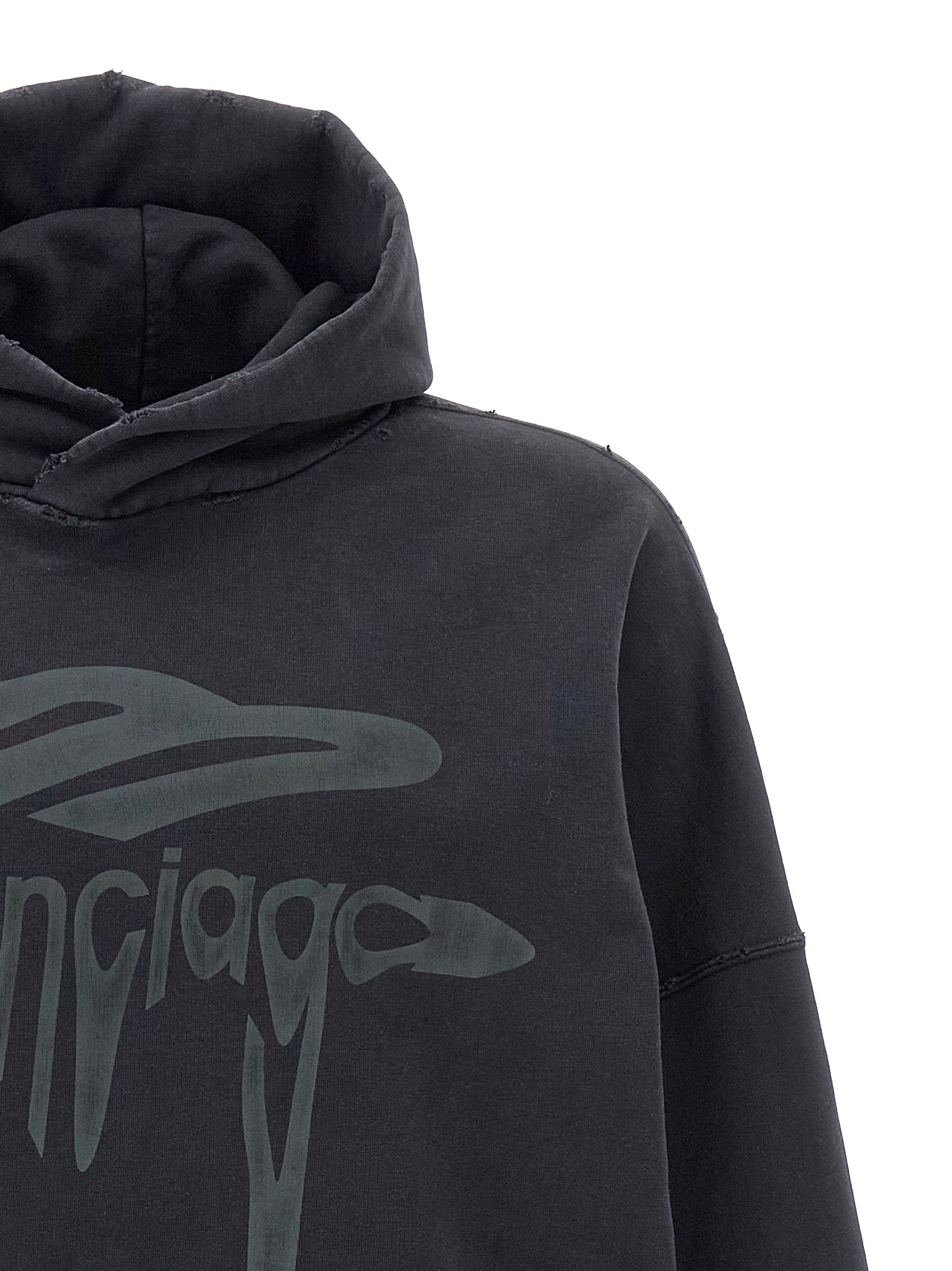 Balenciaga Women '3B Liquefied' Hoodie