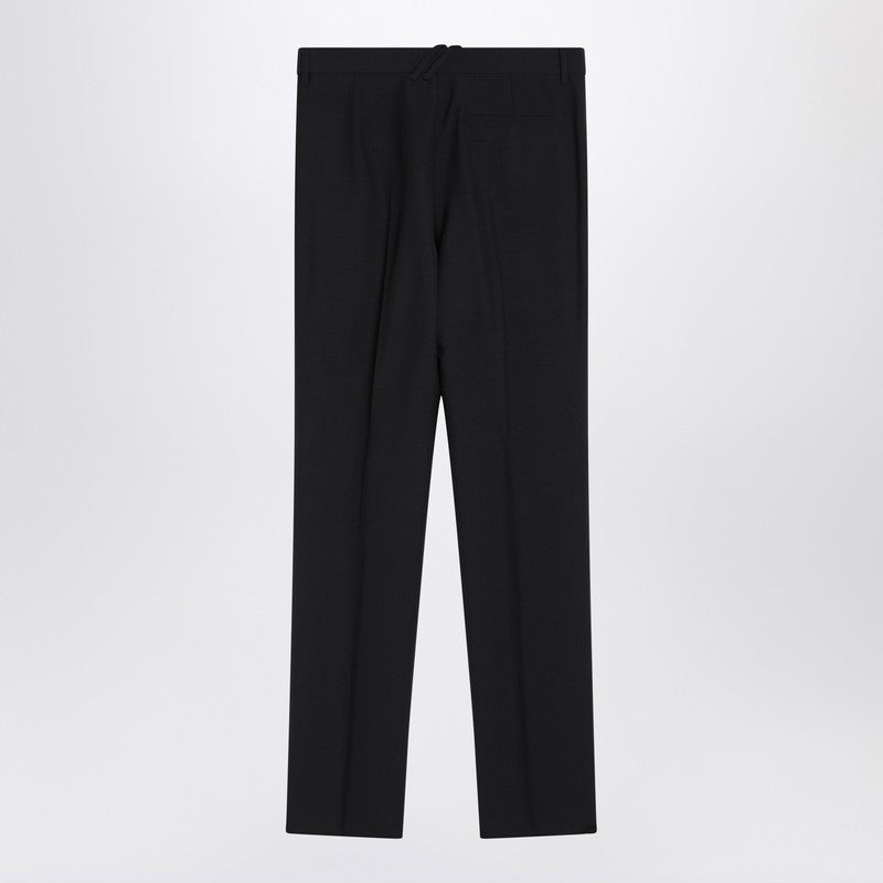 Burberry Classic Navy Blue Wool Blend Trousers Men
