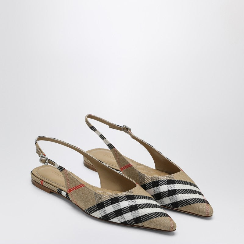 Burberry Ballerine Slingback Birdie Check Women