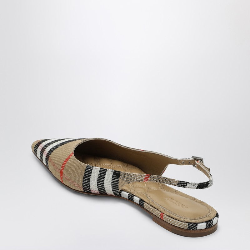 Burberry Ballerine Slingback Birdie Check Women