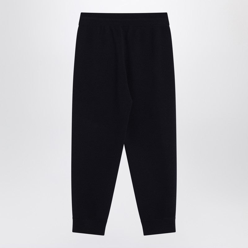 Burberry Navy Blue Cashmere-Blend Jogging Pants Men
