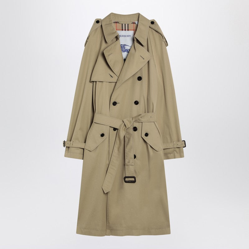 Burberry Double-Breasted Trench Coat In Hamper Color Men