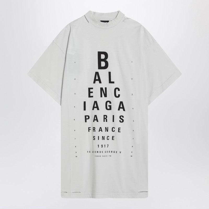 Balenciaga Optical White Oversized T-Shirt Women