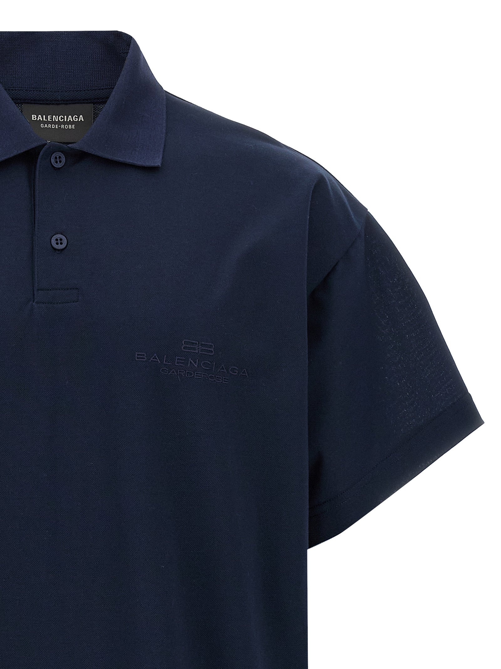 Balenciaga Men Embroidery Polo Shirt