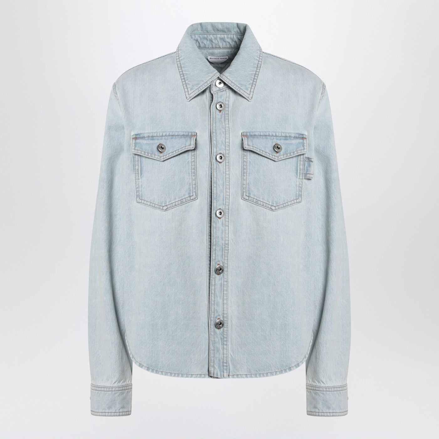 Bottega Veneta Women Light Blue Denim Shirt Extra Bleach