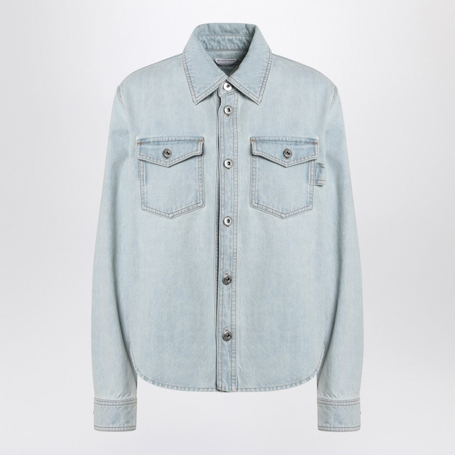 Bottega Veneta Women Light Blue Denim Shirt Extra Bleach