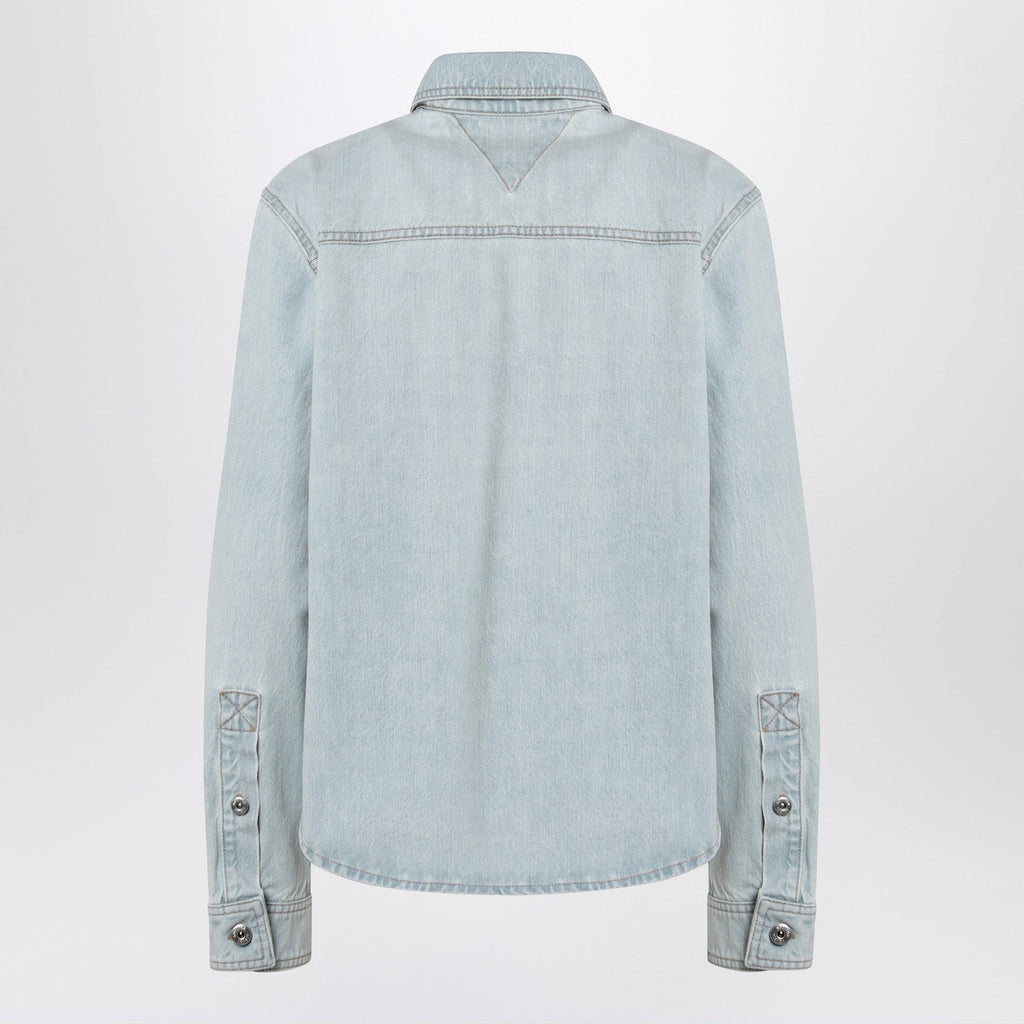 Bottega Veneta Women Light Blue Denim Shirt Extra Bleach
