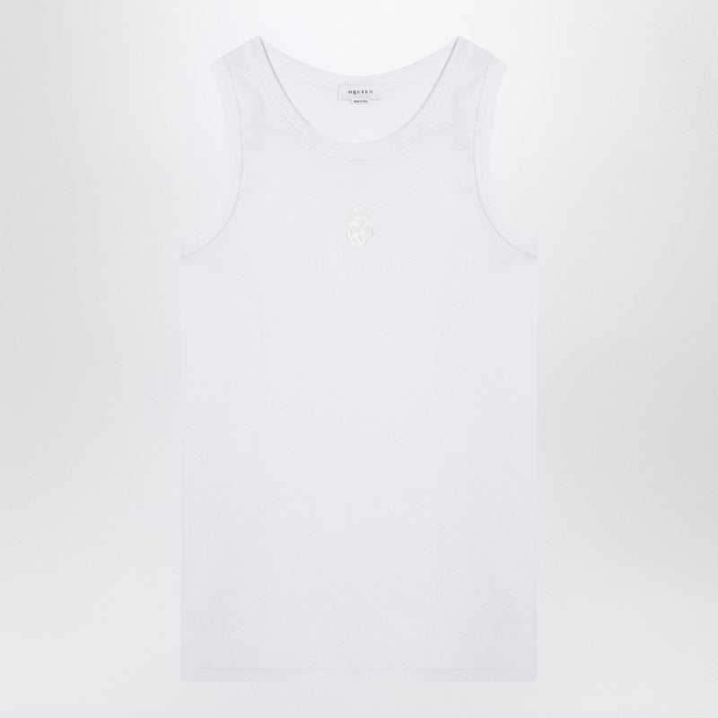 Alexander Mcqueen White Cotton Tank Top Men