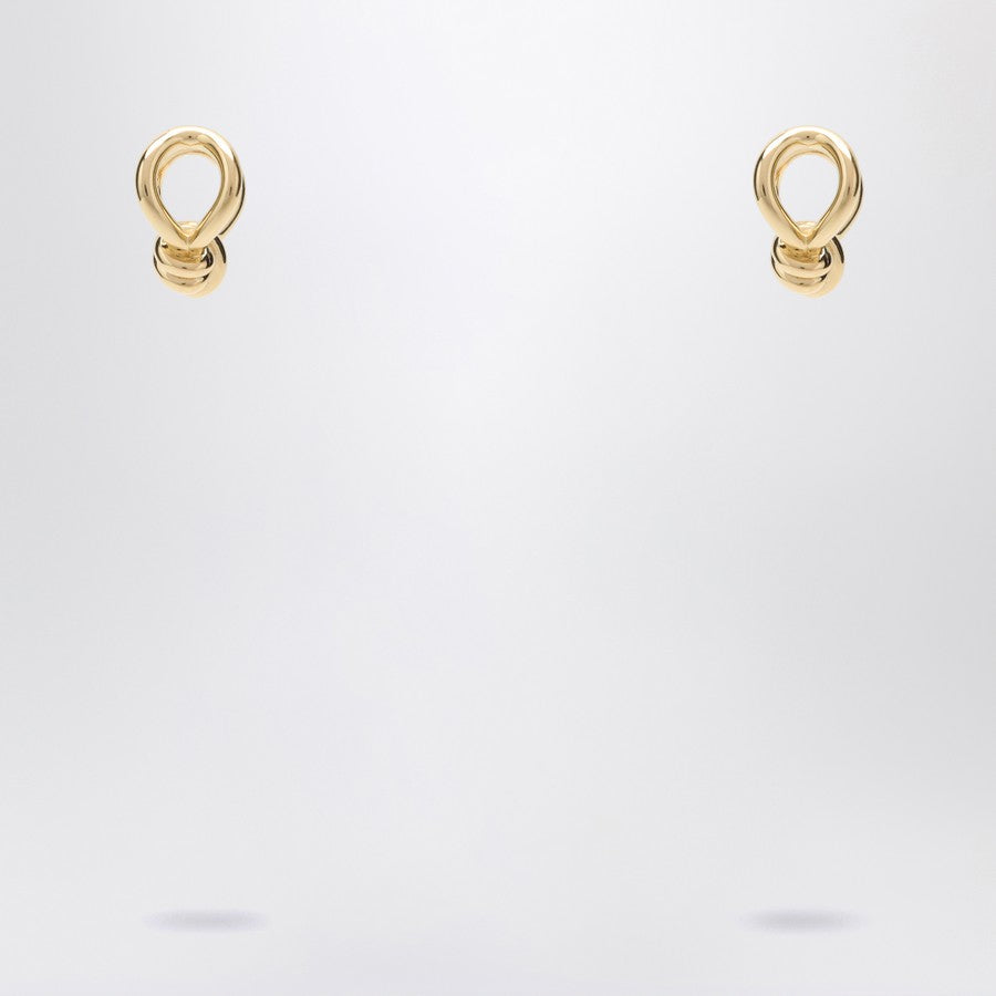 Bottega Veneta Women Gold Earrings With Knot Detail.