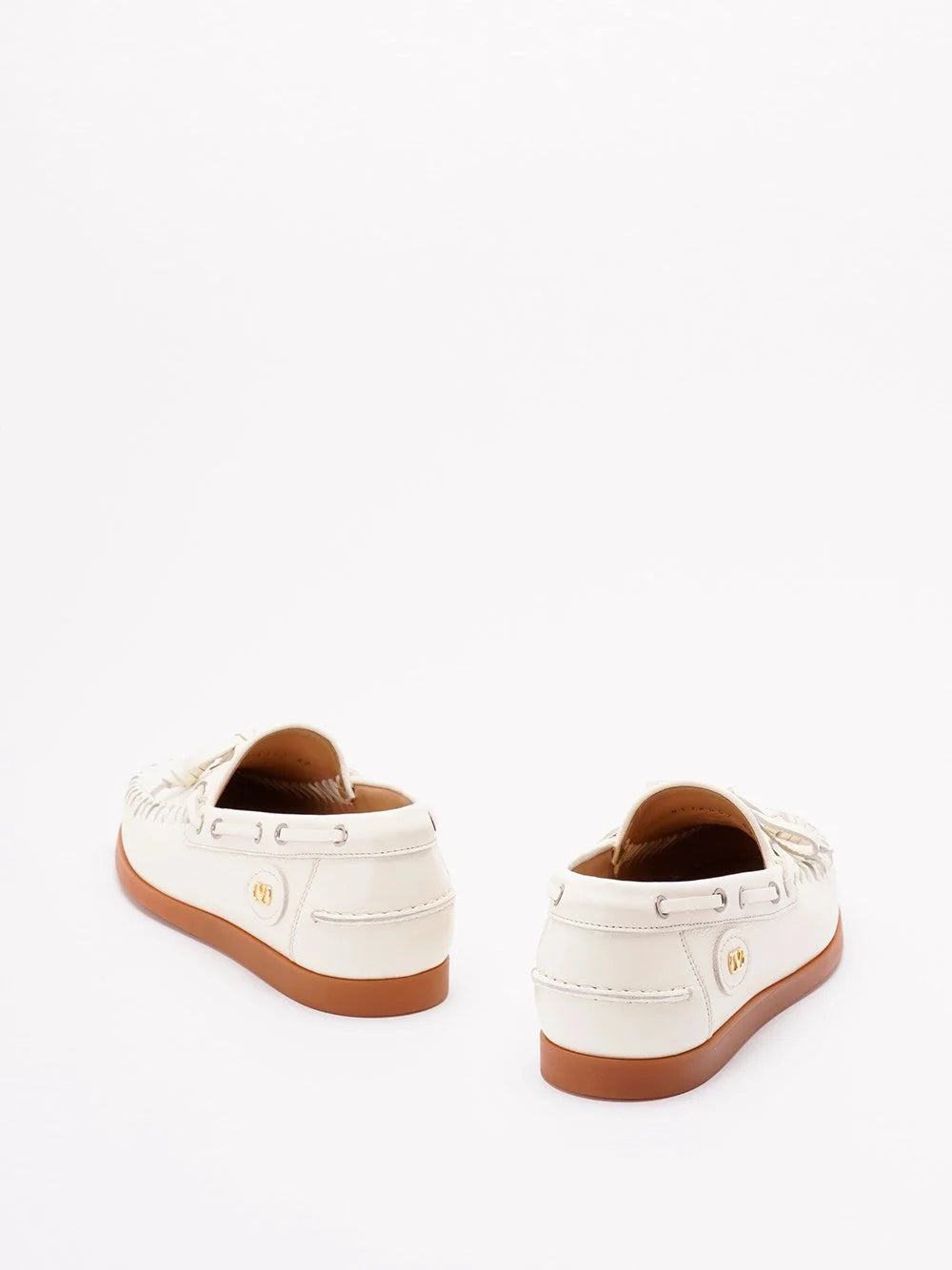 Valentino Garavani Men `Valentino Garavani Palm Avenue` Leather Boat Shoes