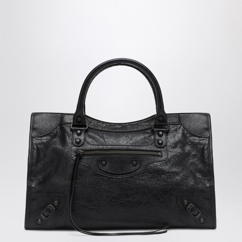 Balenciaga Le City Medium Tote Bag Black Women