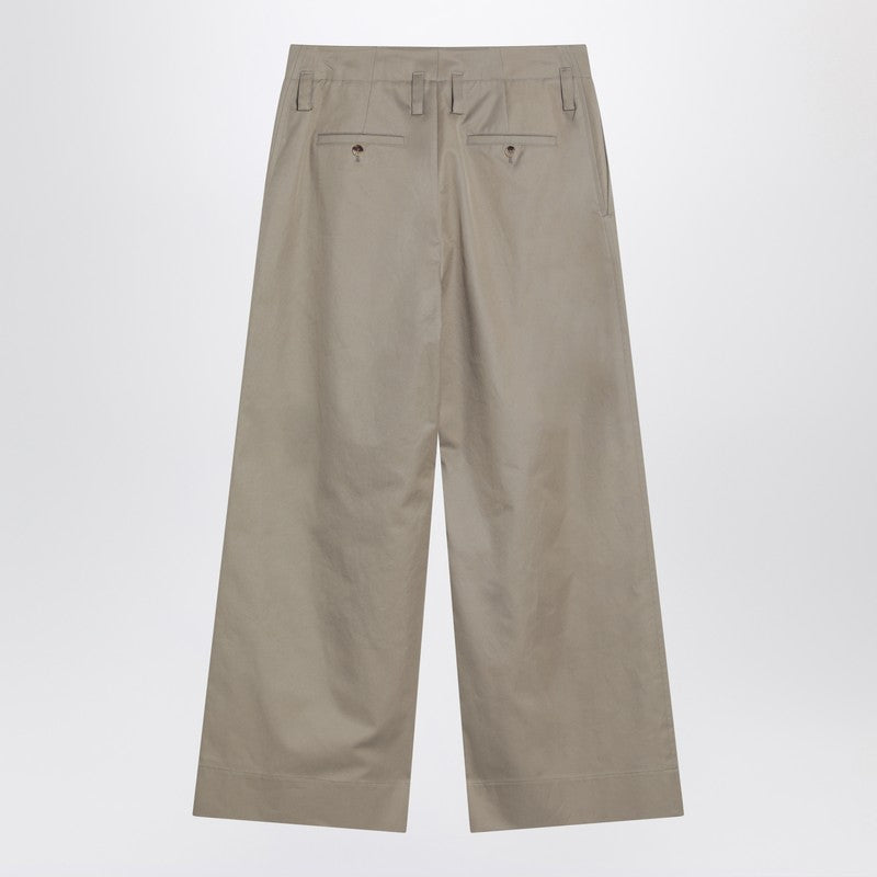 Alexander Mcqueen Beige Cotton Gabardine Chino Pants Men
