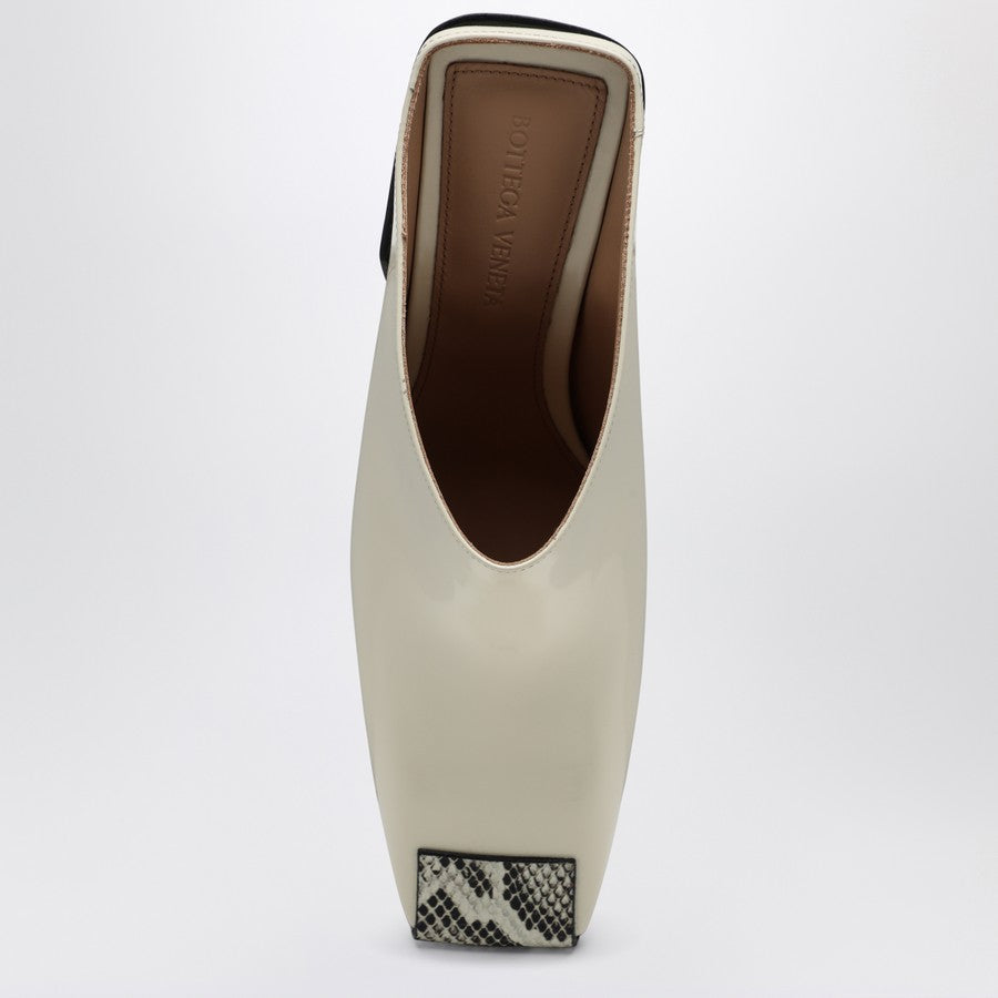 Bottega Veneta Women Mule Ventura With Python Effect Leather Tip