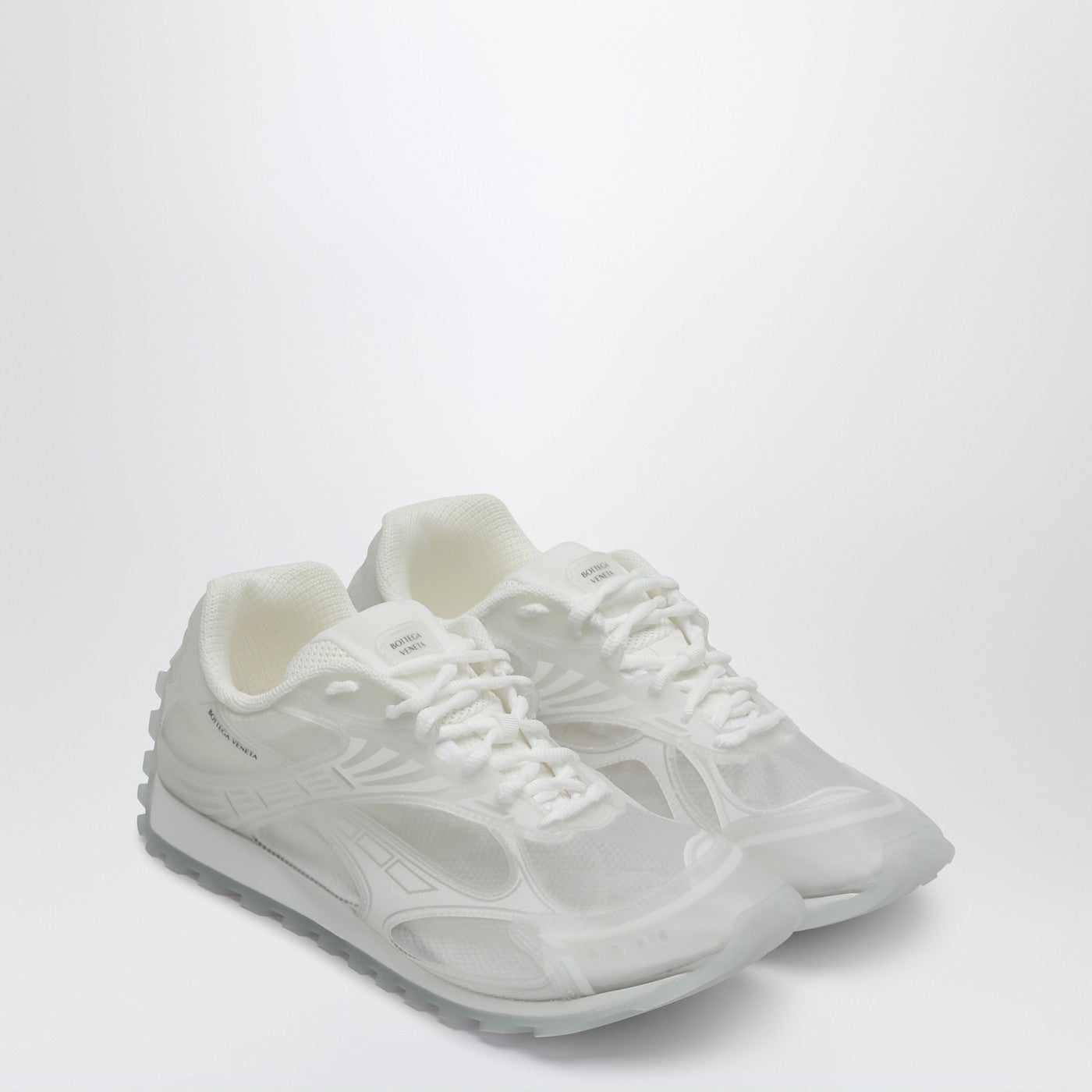 Bottega Veneta Men Transparent/White Orbit Sneaker