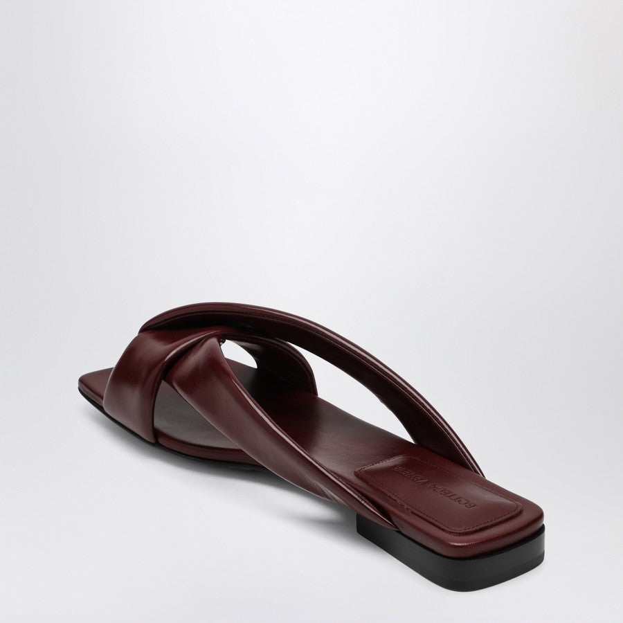 Bottega Veneta Women Mule Flat Riva Color Barolo