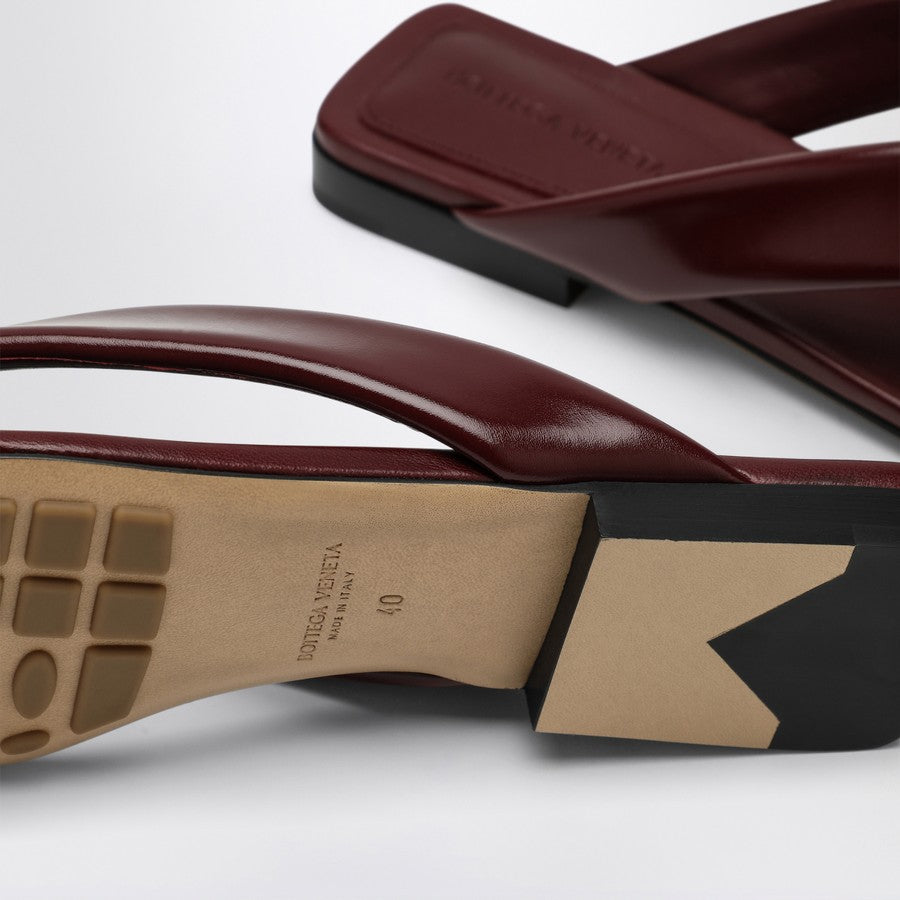 Bottega Veneta Women Mule Flat Riva Color Barolo